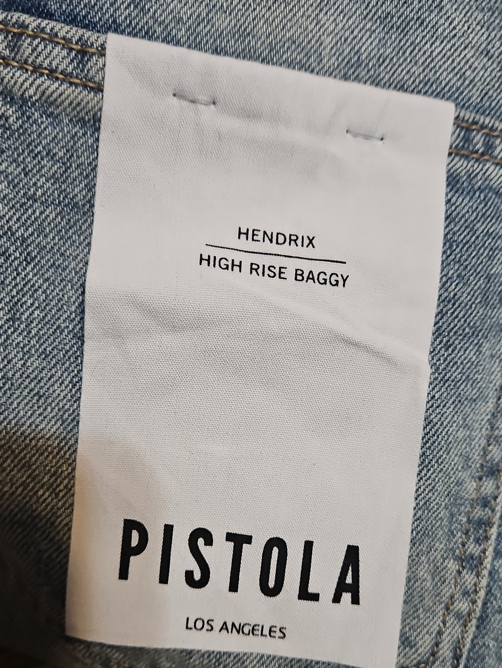 Pistola Hendrix High-Rise Baggy Distressed Denim Jeans-NWT - Picture 11 of 13